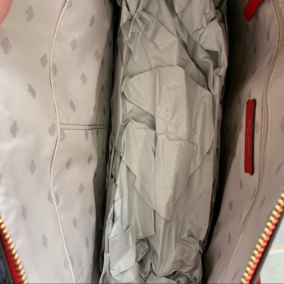 KATE SPADE CAMERON LARGE POCKET TOTE LEATHER RED - Picture 7 of 8